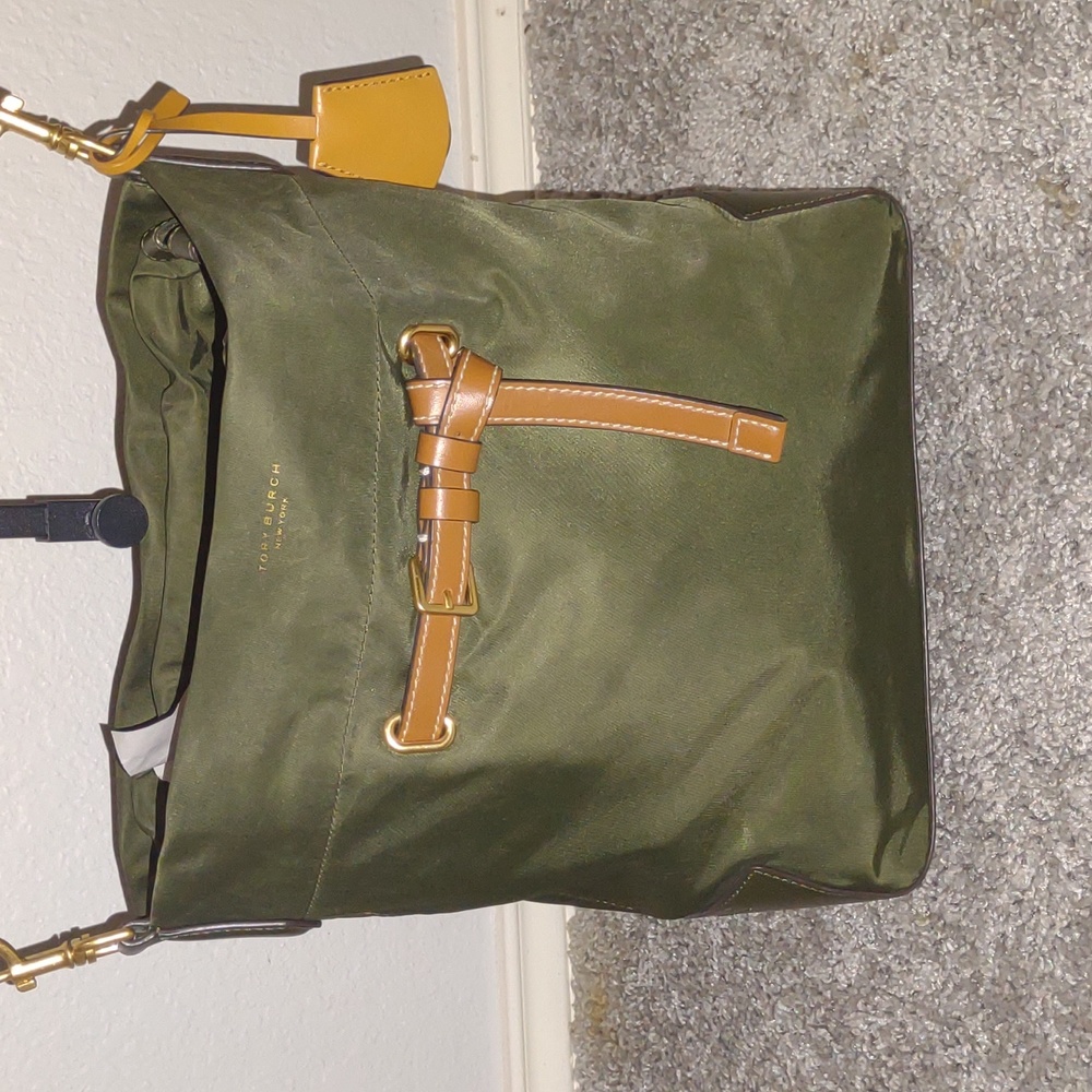 Tory Burch Perry Nylon Drawstring Bucket Bag